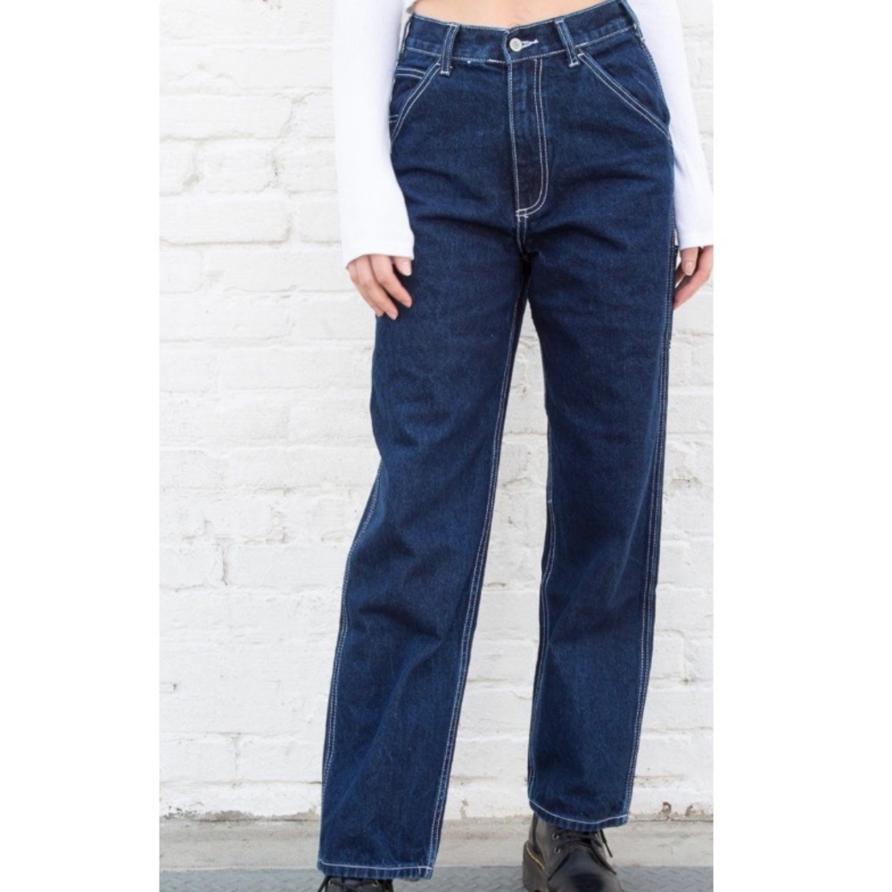Brandy Melville talia dark wash jeans